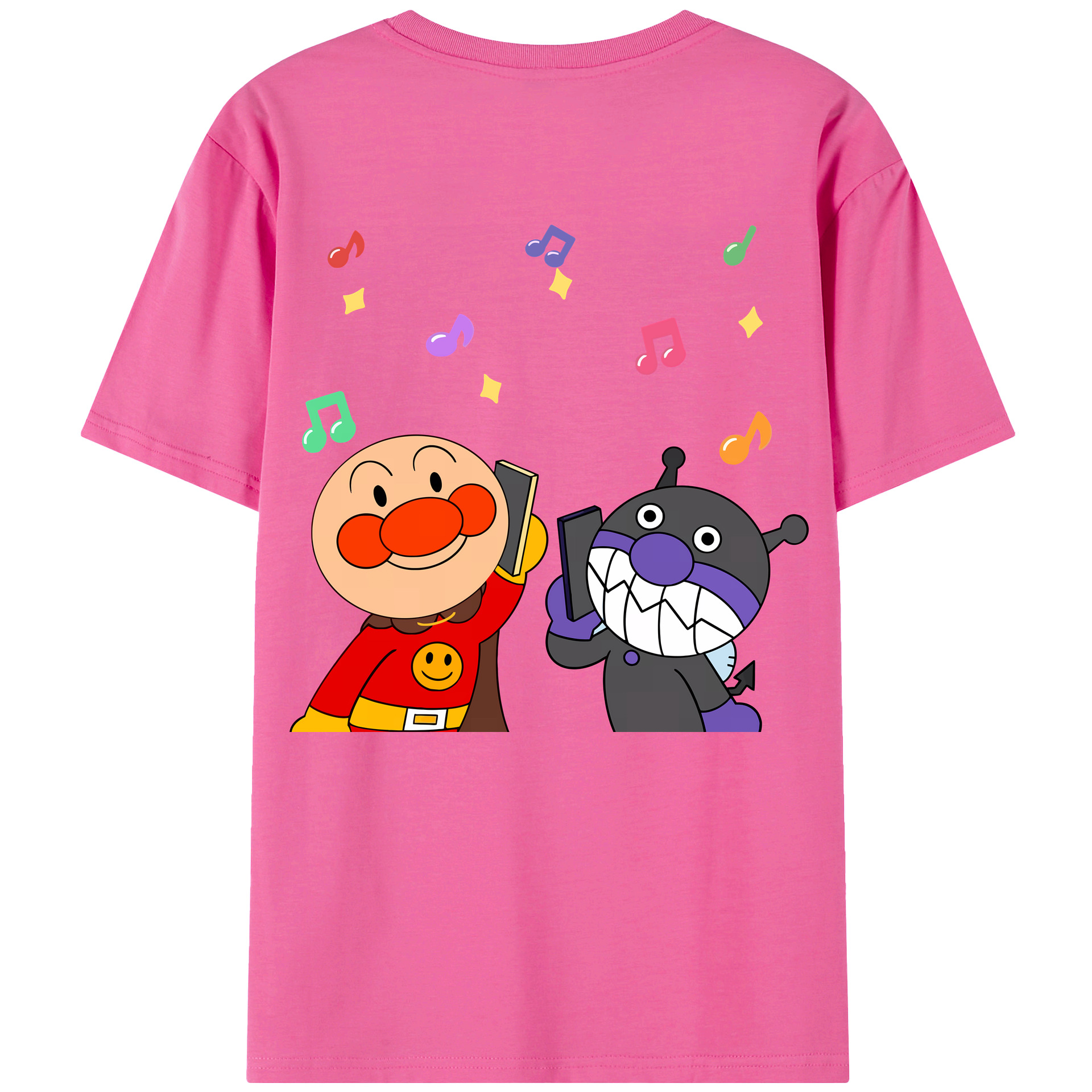（画像用） アンパンマン Anpanman レディース半袖Tシャツ(バックプリント)